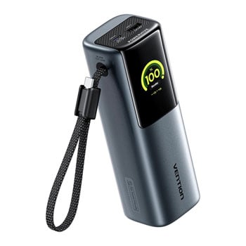 Vention PowerHive 20000mAh 165W Laptop Power Bank with Digital Display and Built-In Cable