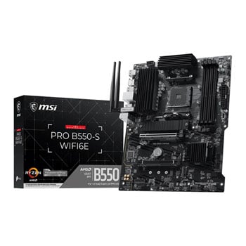 MSI PRO B550-S WIFI6E AM4 DDR4 PCIe 4.0 ATX Motherboard