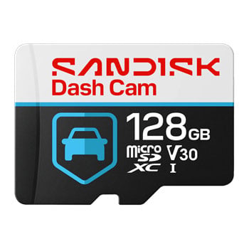SanDisk Dash Cam Card 128GB V30 microSDXC UHS-I SD Card