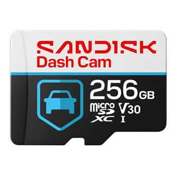 SanDisk Dash Cam Card 256GB V30 microSDXC UHS-I SD Card