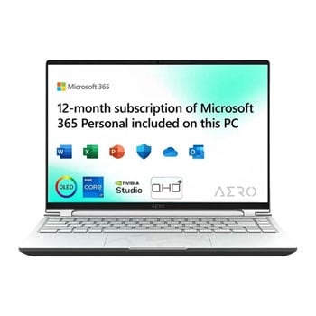 Refurbished Gigabyte AERO 14 OLED 14" QHD+ i7 RTX 4050 Gaming Laptop + 12 Months free Microsoft 365
