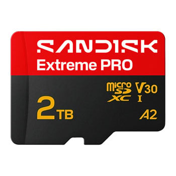 SanDisk Extreme PRO 2TB A2 V30 microSDXC UHS-I SD Card