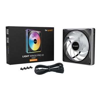 be quiet! Light Wings Pro IO 140mm Black ARGB PWM Single Fan Expansion Pack