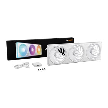 be quiet! Light Wings Pro IO 420mm White ARGB PWM Single-Frame Fan w/ Hub