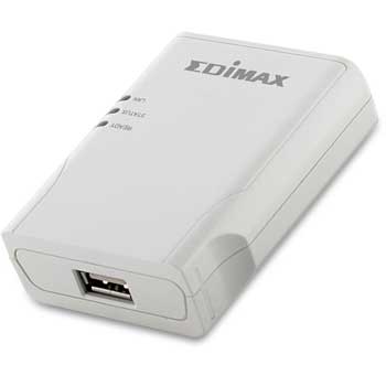 Edimax PS-1206U USB2 Single Port PrintServer for Standard Printers ONLY