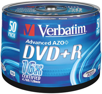 Verbatim DVD+R 4.7GB Storage Media