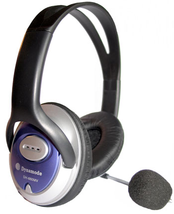 Dynamode DH660 Headset & Microphone - full ear cover SKYPE/MSN ready