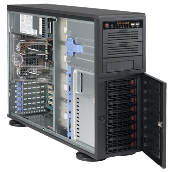 Supermicro SC745TQ-R800 Black Case Server Case Rack/Tower with 800W Redundant PSU : image 1