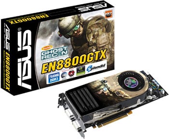 768MB ASUS 8800GTX, PCI-E (x16), Mem 1800MHz, GDDR3, GPU 575MHz, Stream 128, 2x DL DVI-I