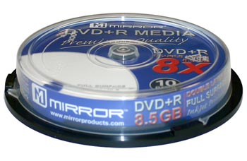 10x Tub Mirror DL 8x Printable Media