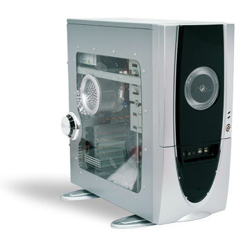 AOpen Impression Black/ Silver Mid Tower Computer Case : image 1