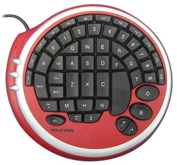 Wolf King Warrior Red Gaming Keyboard : image 1