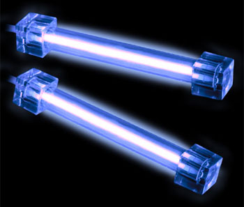 Sharkoon 4" Blue CCFL 2in1 Kit (x2 CCFL Tubes + 1 dual Inverter + adhesive Velcro strips) : image 1