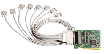 Brainboxes Universal PCI 8 Port RS232 with 8 x 9 Pin Cable (UC-279) : image 1