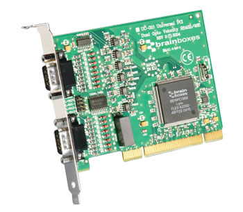 Brainboxes Universal 2 port RS422 or 485 PCI OPTO Velocity Serial Port Card (UC-310) : image 1