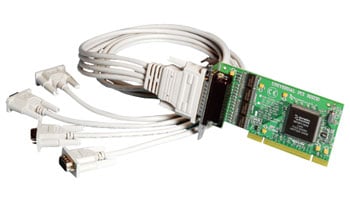 Brainboxes Universal PCI 4 port Low profile (4x9 way) (UC-260) : image 1
