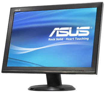 19" ASUS VW192G Black Widescreen LCD, Hard Glass, 1440x900, 800:1, 330 cd/m2, 5 ms : image 1