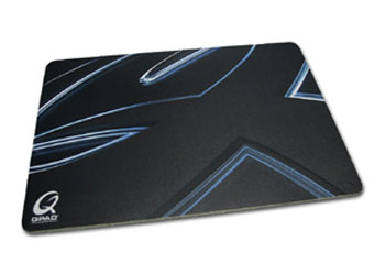 QPAD CT Gaming Mouse Mat Medium Black 4mm, Includes Qpad Glidz - 330mm x 255mm x 4mm