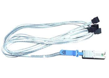 Highpoint External Mini-SAS to 4 SATA Cable 1M/(SFF-8088 to SATA) : image 1