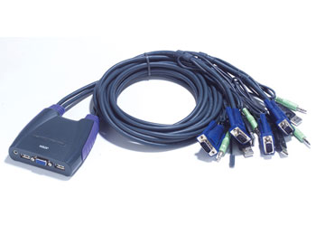 Aten CS64U-B 4 Port USB KVM Switch with All cables : image 1