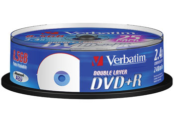Verbatim 43500 25pc Cakebox DVD+R 16x : image 1
