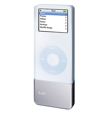 iLuv i601 36HRS Battery Booster With Silicone Case For 1st Gen iPod Nano - White : image 1