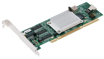 LSI MegaRAID SATA 300-4XLP Kit SATA II RAID storage adapter - Low Profile : image 1