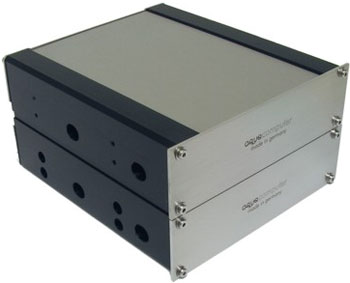 Aqua-Computer Dual (x2) AquaDrive Black Harddrive 5.25" Enclosed Case Water (25123) : image 1