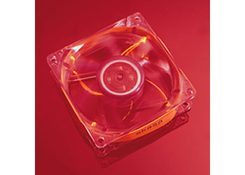 AKASA AK-170CR-4RDS Clear Crystal Red LED Case Fan