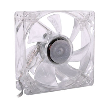 Cooler Master 80 mm System Case Fan Clear + Green LED