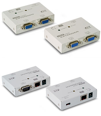 Rextron VGA Extender Transceiver (Using CAT5e Cable Use a Monitor upto 150Meters Away) : image 1