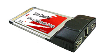 Lycom PC-111 3 Port Firewire 1394b (800) & 1394a (400)(TI) Combo Cardbus PC Card for NotebooksPC/MAC