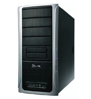 Coolermaster Elite 331 Black/ Silver Mid Tower Computer Case : image 1