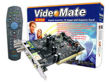 Compro VideoMate S350 Digital Satellite TV Analog Tuner + Video/Audio Capture Card : image 1
