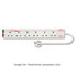 Thumbnail 1 : 6 Way Plug Extension Block with Surge Protection in White with 2M Mains Cable
