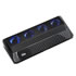 Thumbnail 1 : Xclio ONE Compact Notebook Cooler Black 4x40mm Quiet Blue LED Fans Adjustable Upto 16" Laptops