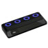 Thumbnail 1 : Xclio ONE Compact Notebook Cooler Silver 4x40mm Quiet Blue LED Fans Adjustable Upto 16" Laptops