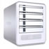 Thumbnail 1 : Icy Dock MB561US-4S-1 4xBay 3.5" SATA to eSATA (Port Multiplier) USB Aluminum HDD Enclo. for Mac/PC