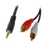 Thumbnail 1 : Scan 3.5mm Headphone to RCA STEREO Phono (Left/Right) AV Cable