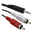 Thumbnail 1 : 10m ICIDU Audio Cable - 3.5mm TRS Jack (Male) to 2x RCA Phono (Male)