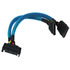 Thumbnail 1 : Phobya Sata Splitter cable 15cm UV Blue