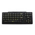 Thumbnail 1 : Keyneeds Early Learning (Upper Case) Black Keyboard, Yellow Text, Black