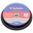 Thumbnail 1 : Verbatim 43694 Blu-ray Rewriteable 25GB 2x Speed Media 10pcs Cakebox