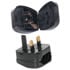 Thumbnail 1 : ScanFX EU to 2-pin to UK 3-pin Mains Plug Converter - Black