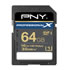 Thumbnail 1 : PNY Professional X 64GB SD Memory Card Waterproof Ruggedised