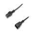 Thumbnail 1 : C14 to C13 Mains Extension 1.8m Male to Female Power Cord/Cable - Black