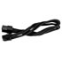 Thumbnail 1 : Silverstone 25cm 6-pin to 6-pin Braided Extension Power Cable - Black