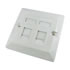 Thumbnail 1 : Scan Single Gang, Dual Port Cat 5E Faceplate