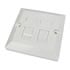 Thumbnail 1 : Scan Single Gang Dual Port Cat 6 Faceplate