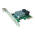 Thumbnail 2 : Low Profile 4 Port SATA 3 Internal PCIe Adapter card Lycom PE-120 AHCI